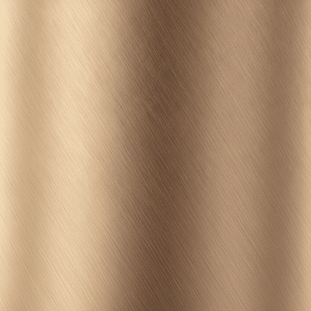 Brushed bronze metal-look architectural film texture close-up